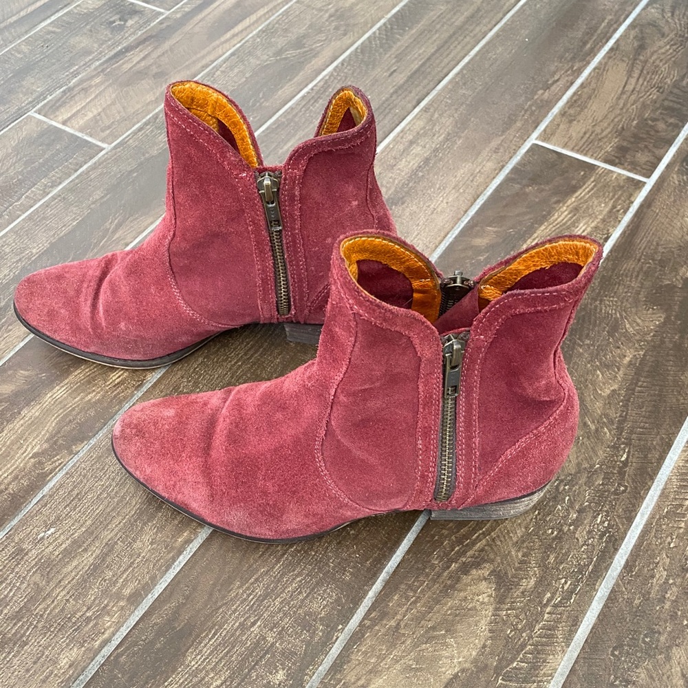 Red Suede Booties (Boots!)